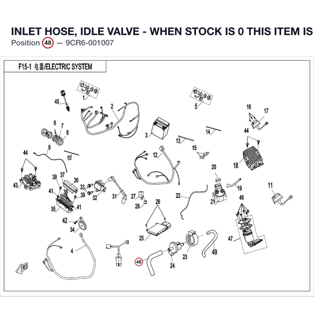 INLET HOSE, IDLE VALVE - WHEN STOCK IS 0 THIS ITEM IS NO LONGER AVAILABLE product image