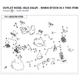 OUTLET HOSE, IDLE VALVE - WHEN STOCK IS 0 THIS ITEM IS NO LONGER AVAILABLE product image