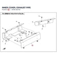 INNER COVER, EXHAUST PIPE product image