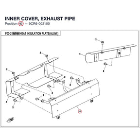 INNER COVER, EXHAUST PIPE product image