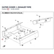 OUTER COVER 1, EXHAUST PIPE product image