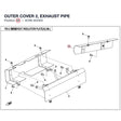OUTER COVER 2, EXHAUST PIPE product image