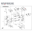 MUFFLER MOUNT ASSY product image