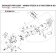 EXHAUST PIPE ASSY - WHEN STOCK IS 0 THIS ITEM IS NO LONGER AVAILABLE product image