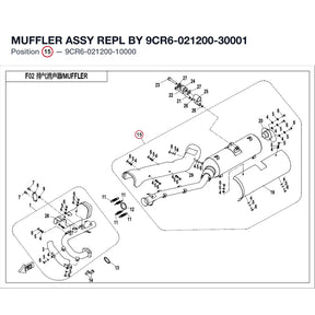 MUFFLER ASSY REPL BY 9CR6-021200-30001 product image