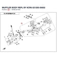 MUFFLER BODY REPL BY 9CR6-021200-00002 product image