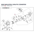 HEAD INSULATION, CATALYTIC CONVERTER product image