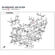 RH BRACKET, AIR FILTER product image