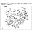 SUSPENSION BRACKET ASSY, REAR GEAR CASE - WHEN STOCK IS 0 THIS ITEM IS NO LONGER AVAILABLE product image