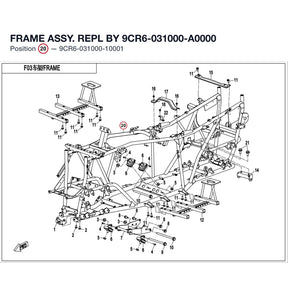 FRAME ASSY. REPL BY 9CR6-031000-A0000 product image