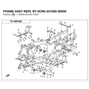 FRAME ASSY REPL BY 9CR6-031000-90000 product image