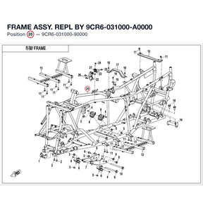 FRAME ASSY. REPL BY 9CR6-031000-A0000 product image