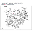 FRAME ASSY - Can´t be offered anymore. product image