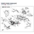 FRONT COVER, HEADLIGHT product image