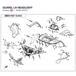 GUARD, LH HEADLIGHT product image