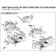 HEAT INSULATOR, RH SIDE COVER REPL BY 9CR6-042028 product image