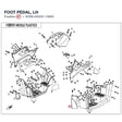 FOOT PEDAL, LH product image