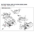 RH FOOT PEDAL REPL BY 9CR6-042032-20000 product image