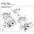 RH FOOT PEDAL product image