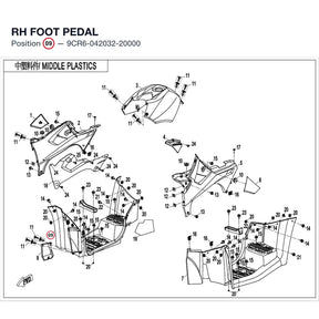 RH FOOT PEDAL product image