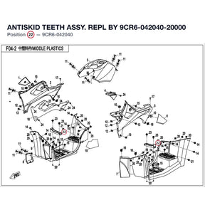 ANTISKID TEETH ASSY. REPL BY 9CR6-042040-20000 product image