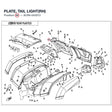PLATE, TAIL LIGHT(RH) product image