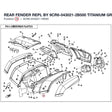 REAR FENDER REPL BY 9CR6-043021-2B500 product image