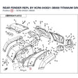 REAR FENDER REPL BY 9CR6-043021-3B500 product image