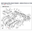 HEAT INSULATOR, REAR FENDER - WHEN STOCK IS 0 THIS ITEM IS NO LONGER AVAILABLE product image