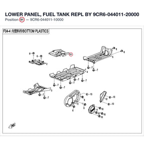 LOWER PANEL, FUEL TANK REPL BY 9CR6-044011-20000 product image