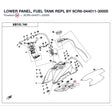 LOWER PANEL, FUEL TANK REPL BY 9CR6-044011-30000 product image