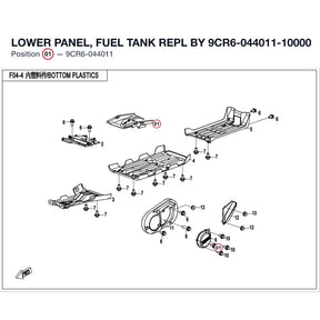 LOWER PANEL, FUEL TANK REPL BY 9CR6-044011-10000 product image