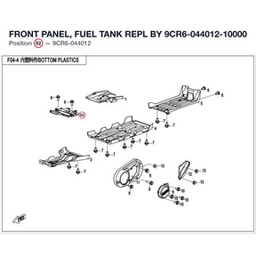 FRONT PANEL, FUEL TANK REPL BY 9CR6-044012-10000 product image