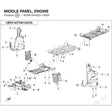 MIDDLE PANEL, ENGINE product image
