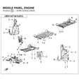 MIDDLE PANEL, ENGINE product image