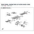 REAR PANEL, ENGINE REPL BY 9CR6-044023-10000 product image