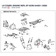 LH COVER, ENGINE REPL BY 9CR6-044051-10000 product image