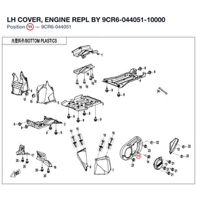LH COVER, ENGINE REPL BY 9CR6-044051-10000 product image