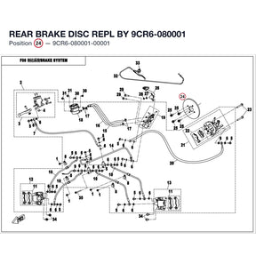 REAR BRAKE DISC REPL BY 9CR6-080001 product image