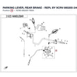 PARKING LEVER, REAR BRAKE - REPL BY 9CRV-080200-2400 product image