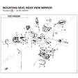 MOUNTING SEAT, REAR VIEW MIRROR product image