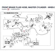FRONT BRAKE FLUID HOSE, MASTER CYLINDER - WHEN STOCK IS 0 THIS ITEM IS NO LONGER AVAILABLE product image