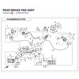 REAR BRAKE PAD ASSY product image