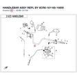 HANDLEBAR ASSY REPL BY 9CR6-101100-10000 product image