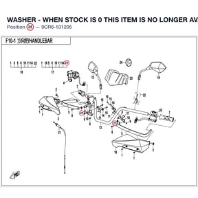 WASHER - WHEN STOCK IS 0 THIS ITEM IS NO LONGER AVAILABLE product image