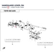 HANDGUARD LEVER, RH product image