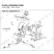 PLATE, STEERING STEM product image
