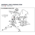 UNIVERSAL JOINT, STEERING STEM product image