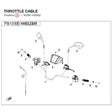 THROTTLE CABLE product image