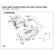 FUEL TANK, PLASTIC REPL BY 9CR6-120100-10000 product image